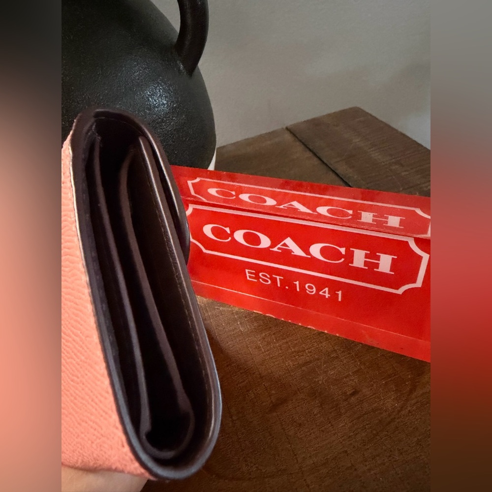 Coach Wyn Compact Pink Wallet - Picture 6 of 11